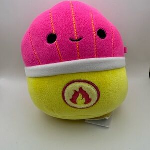 Original Squishmallow Yellow Pink Mariska Spicy Hot Fry Plush Flames 🔥